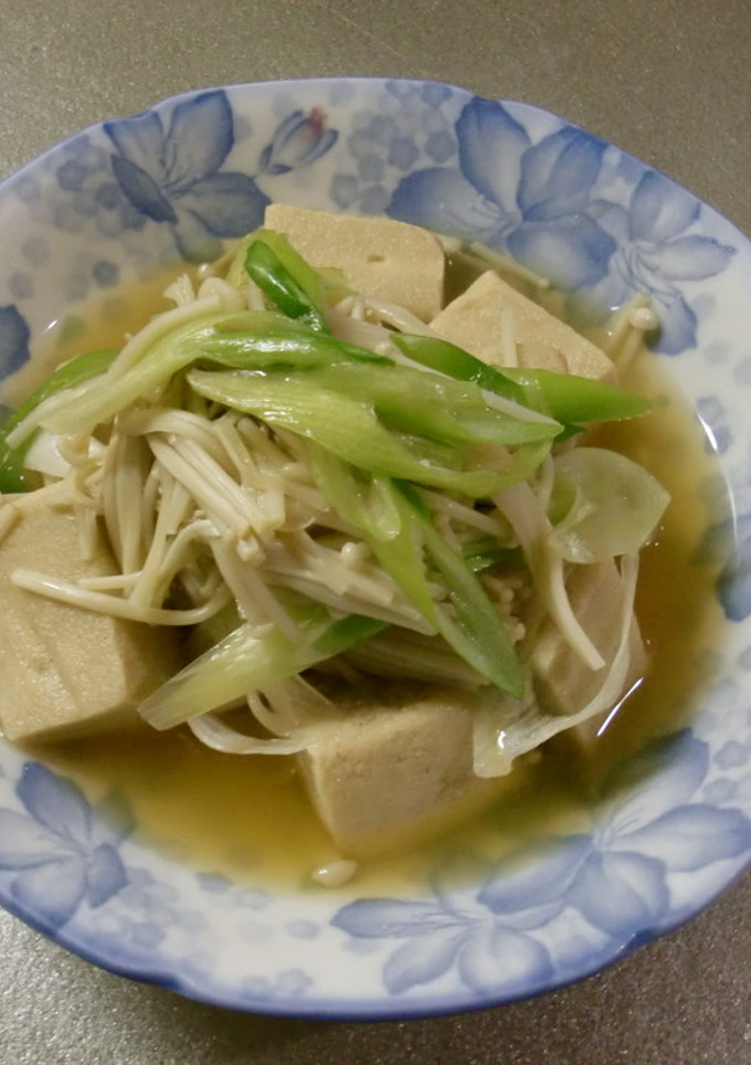 高野豆腐とえのきの煮物-レシピのメイン写真