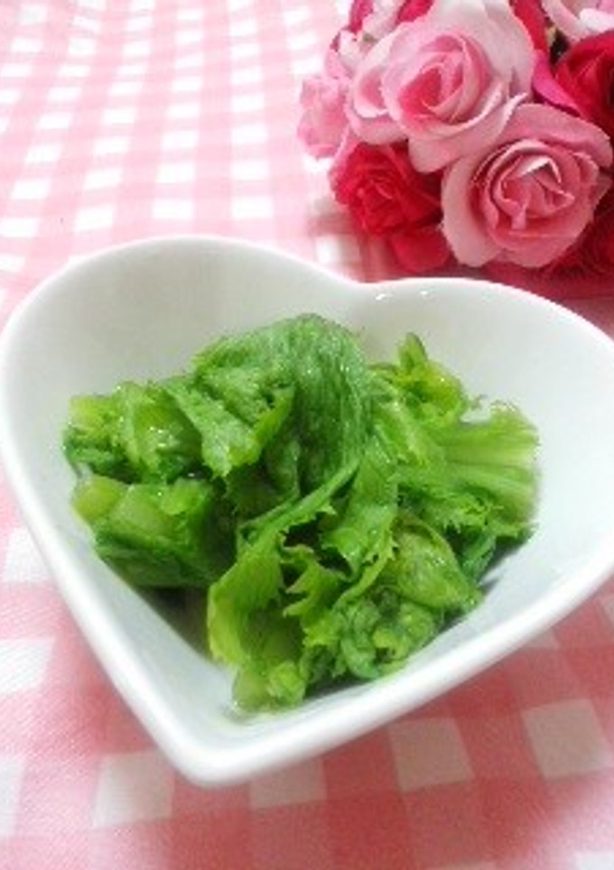 レンジで1分☆わさび菜の白だし和え-レシピのメイン写真