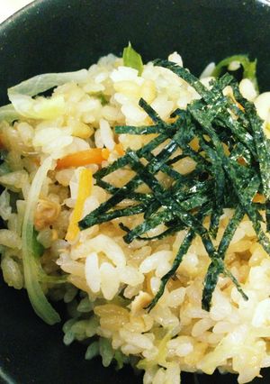 納豆と白米の新しい関係！納豆炊き込みご飯-レシピのメイン写真