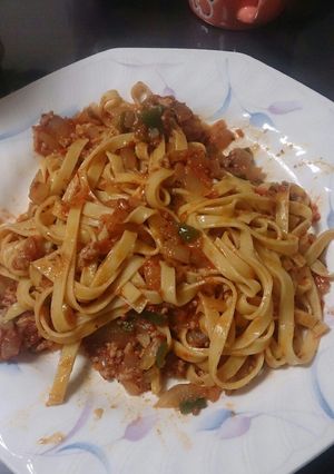 おいしいミートソーススパゲッティ♪♪-レシピのメイン写真