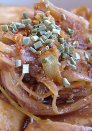 豆腐の簡単ねぎだれ炒め煮ごはんに合うよ♪-レシピのメイン写真