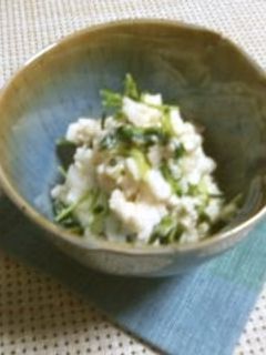 シャキシャキ! 長芋と豆苗の白和え-レシピのメイン写真