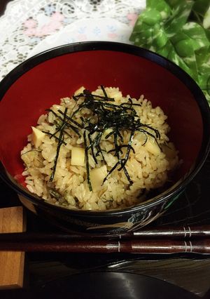 簡単！たけのことわらびの炊き込みご飯-レシピのメイン写真