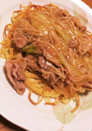 リメイク♩すき焼き風あんかけ焼きそば-レシピのメイン写真