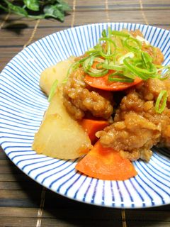 リメイク☆唐揚げと大根の炒め煮-レシピのメイン写真