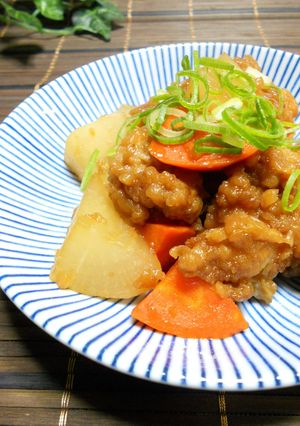 リメイク☆唐揚げと大根の炒め煮-レシピのメイン写真