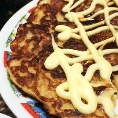 超簡単！生姜焼きリメイクお好み焼き風！-レシピのメイン写真