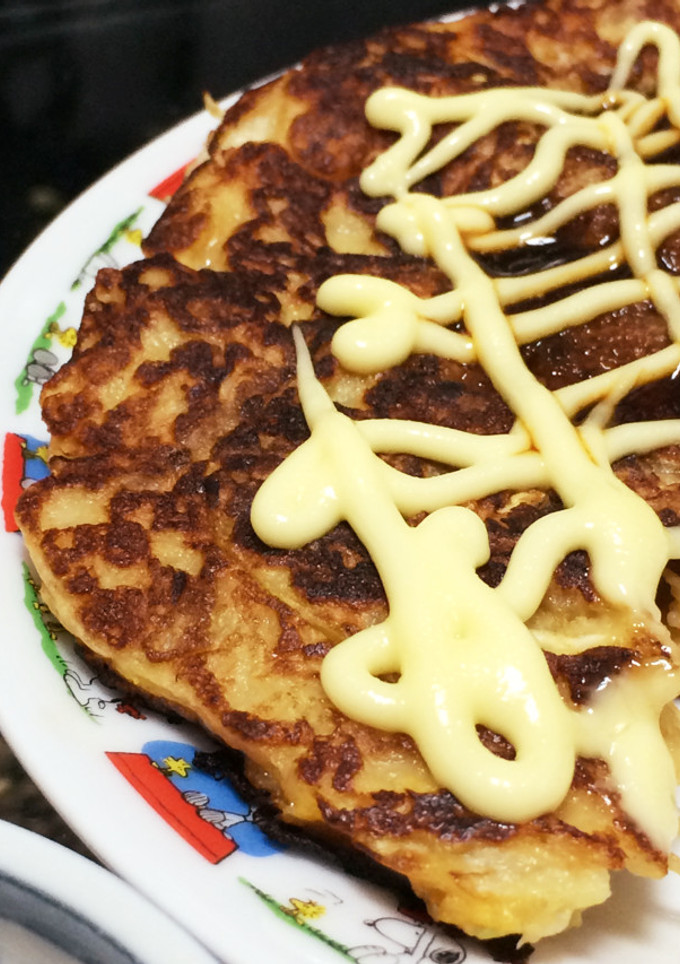 超簡単！生姜焼きリメイクお好み焼き風！-レシピのメイン写真