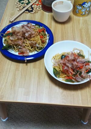 一人暮らしに最適！和風パスタ-レシピのメイン写真