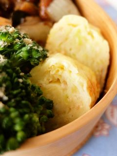 お弁当に!塩麹と長ネギの卵焼き-レシピのメイン写真