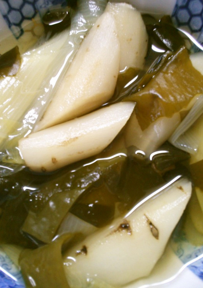 簡単♪　ごぼう　ワカメ　長葱の　白だし煮-レシピのメイン写真