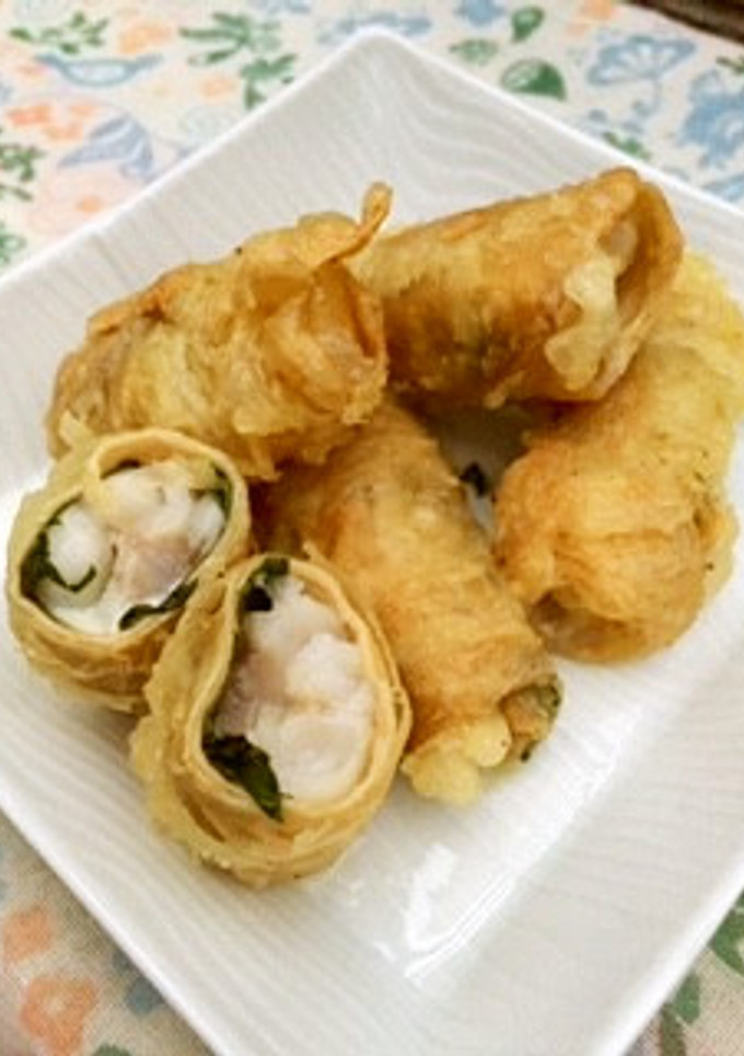 とろ～りサクサク◎白身魚の湯葉巻き揚げ-レシピのメイン写真