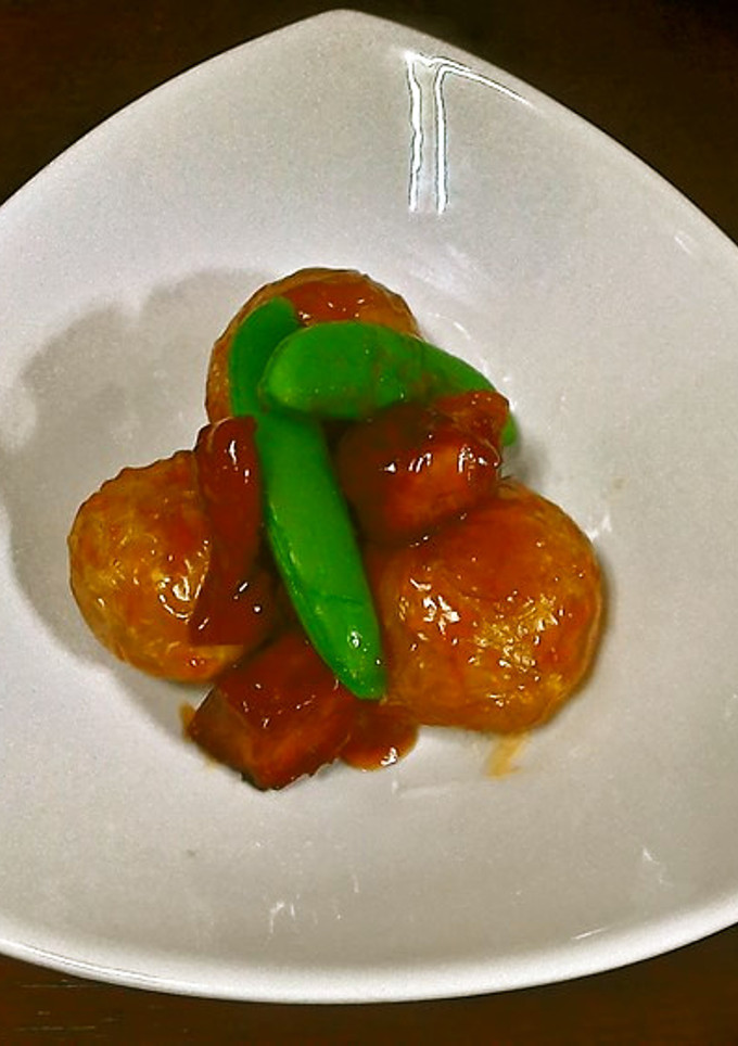 揚げ新じゃがと豚肉の甘酢餡かけ　弁当にも-レシピのメイン写真