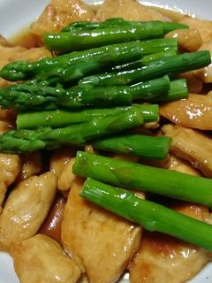 鶏肉の照り焼きアスパラ添え-レシピのメイン写真