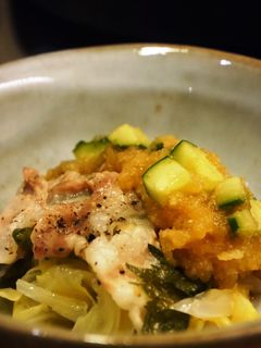 ホットプレートで蒸し鍋★梅おろしポン酢で-レシピのメイン写真