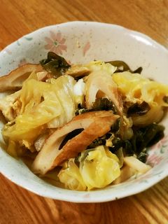 春キャベツとチクワの卵とじ煮☆-レシピのメイン写真