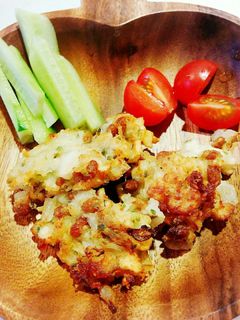 納豆とはんぺんのふわふわかき揚げ-レシピのメイン写真