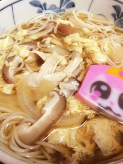 やさしい味のにゅうめん 夜食にも!-レシピのメイン写真