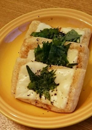 3分で♪カリカリ油揚げのチーズのせ-レシピのメイン写真