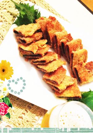 生姜焼き用肉で♬梅しそ香る一口カツ-レシピのメイン写真