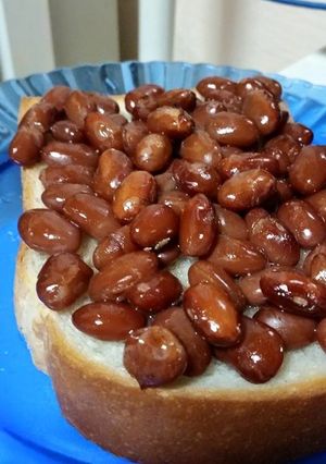 超簡単和風デザートースト！金時豆トースト-レシピのメイン写真
