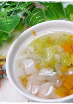 離乳食後期　野菜たっぷりにんじんの味噌汁-レシピのメイン写真