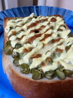 マヨチーズ塩えんどう豆トースト!-レシピのメイン写真