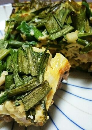 わけぎと筍☺ご飯でキッシュ 冷めてもOk-レシピのメイン写真