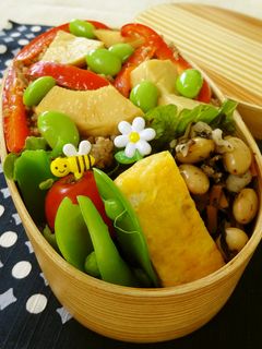 春のっけ弁♪筍とひき肉そぼろ-レシピのメイン写真