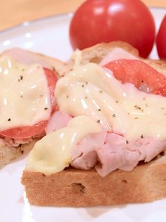 豚しゃぶ de チーズトースト【梅山豚】-レシピのメイン写真