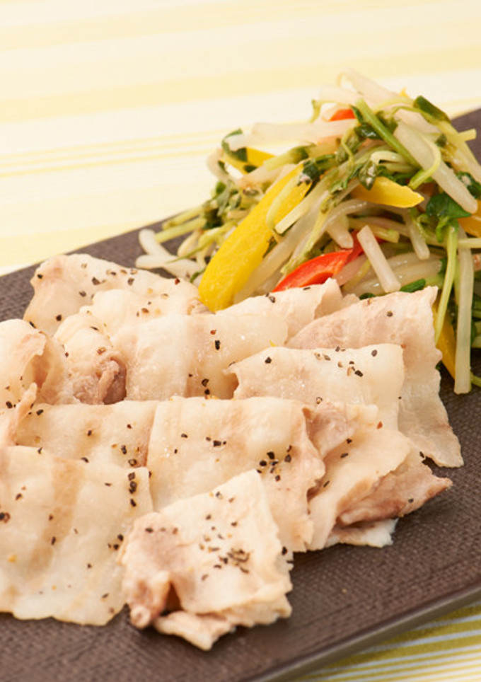 豚バラと蒸し野菜のごまだれ-レシピのメイン写真