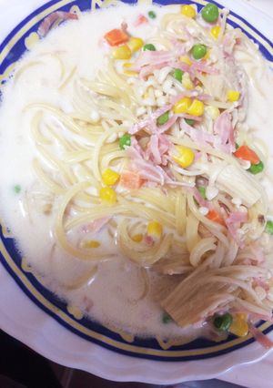 ミルクパスタ♡-レシピのメイン写真