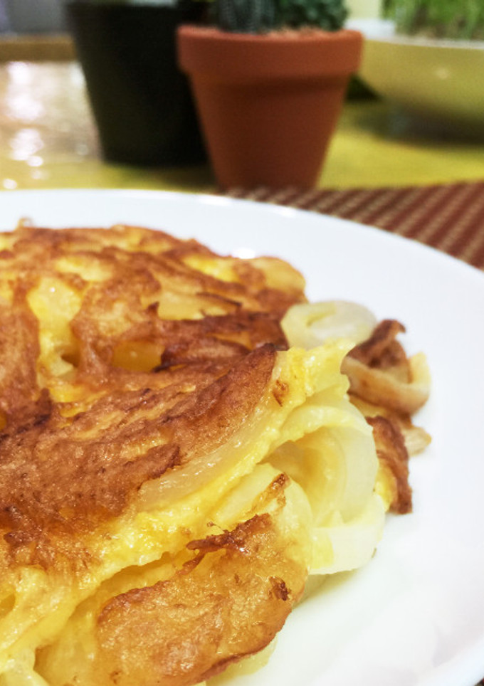 簡単！新玉ねぎだけの♡お好み焼き風-レシピのメイン写真