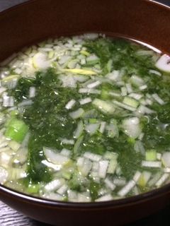 生のりのお味噌汁-レシピのメイン写真