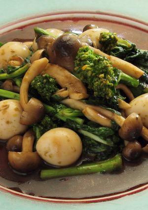 うずら卵と海苔佃煮の炒め和え【天狗缶詰】-レシピのメイン写真