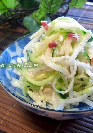 大根と胡瓜の塩りんごマヨサラダ✿-レシピのメイン写真