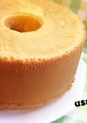 簡単ふわふわシフォンケーキ♡21㎝型-レシピのメイン写真