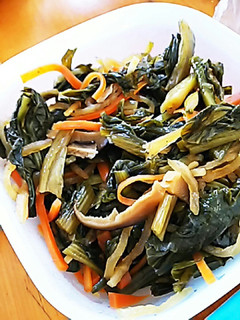 信州の保存食☆野沢菜と切り干し大根の煮物-レシピのメイン写真