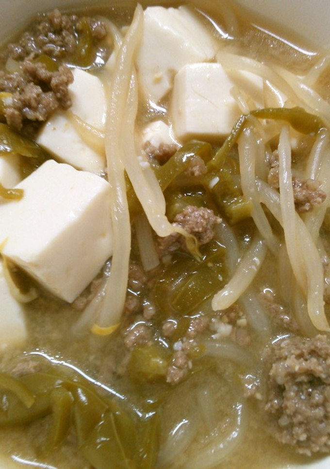 簡単♪ 豆腐 もやし 挽き肉の 味噌煮込-レシピのメイン写真