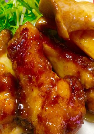 手羽元とエリンギの照り焼き-レシピのメイン写真