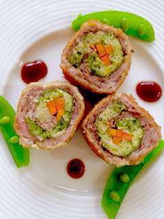 肉巻きカツ*野菜も一緒に食べるのだ!-レシピのメイン写真