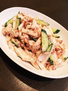 さっぱり♪ささみと長芋の梅マヨ和え-レシピのメイン写真