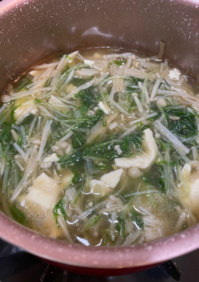 豆腐と水菜のとろっと生姜スープ-レシピのメイン写真