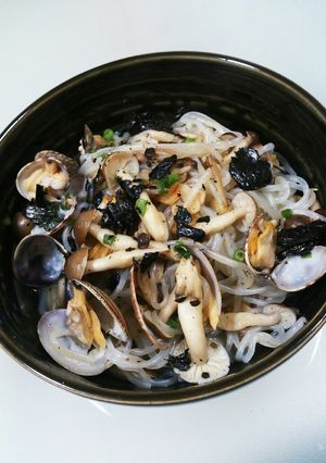 しめじとしらたきのボンゴレ-レシピのメイン写真
