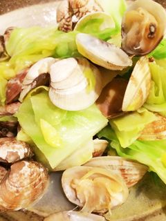 アサリとキャベツの酒蒸し-レシピのメイン写真