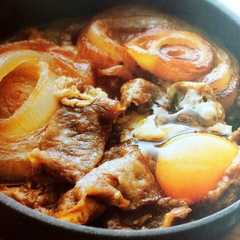 รูปของ 簡単♫豚こまと玉ねぎのすき焼き風