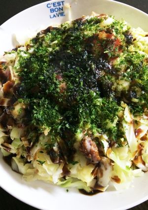 ダイエットに☆キャベツと山芋のお好み焼き-レシピのメイン写真