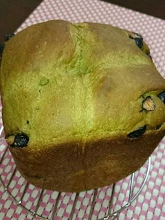 HBにおまかせ!簡単甘納豆入り抹茶パン♪-レシピのメイン写真