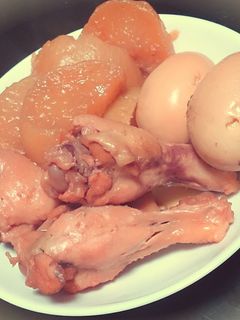 ほっこり。鶏手羽元と大根卵のこっくり煮-レシピのメイン写真