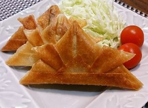 簡単春巻き☆兜で子供の日バージョン☆-レシピのメイン写真